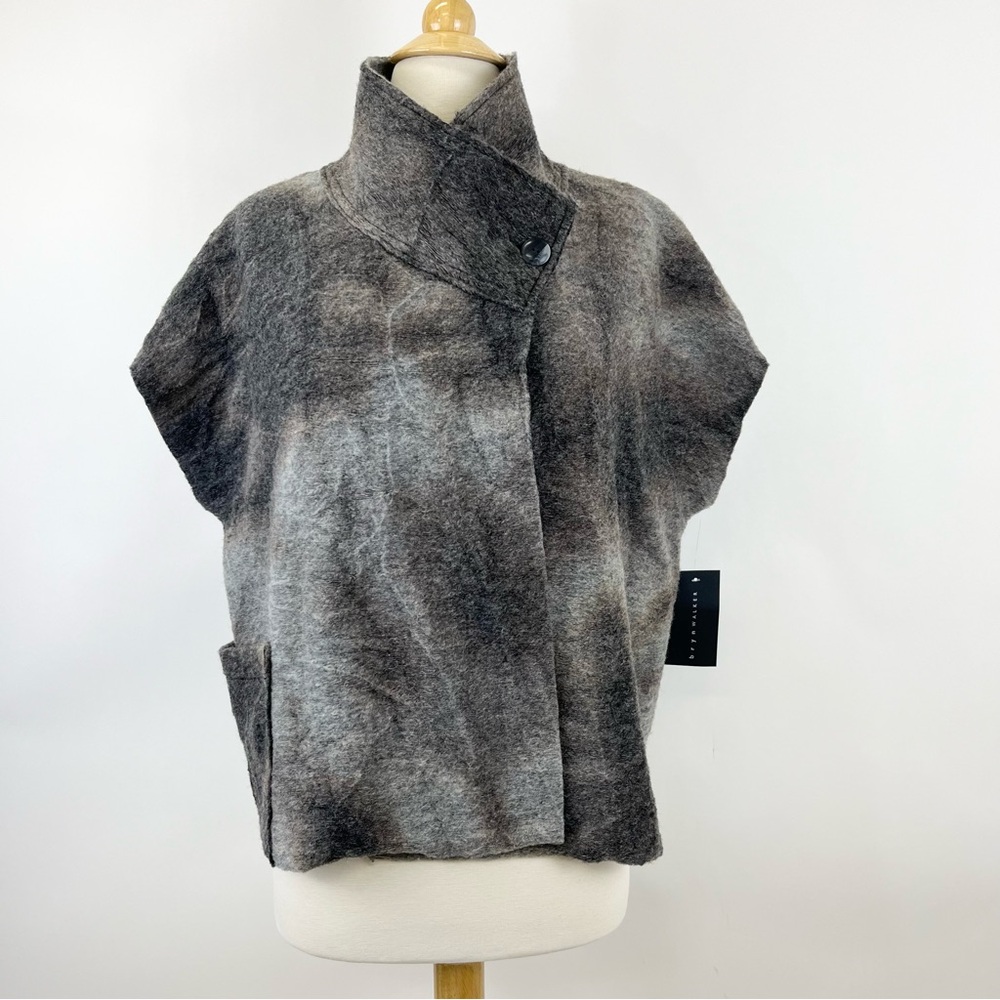 bryn WALKER Greta Maltinto Wool Mockneck Vest XS NWT